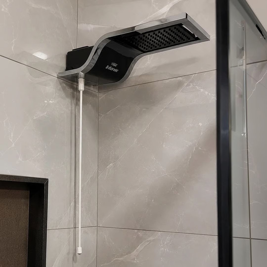 🤓Chuveiro elétrico de parede Fame DUCHA INTENSE preto 7.8kW
