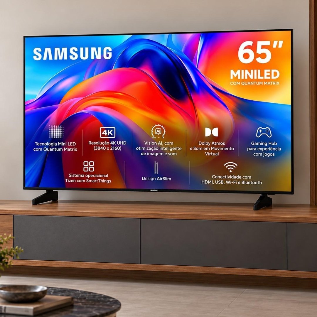 Samsung Smart TV 65" Mini LED 4K M75H 26/2027