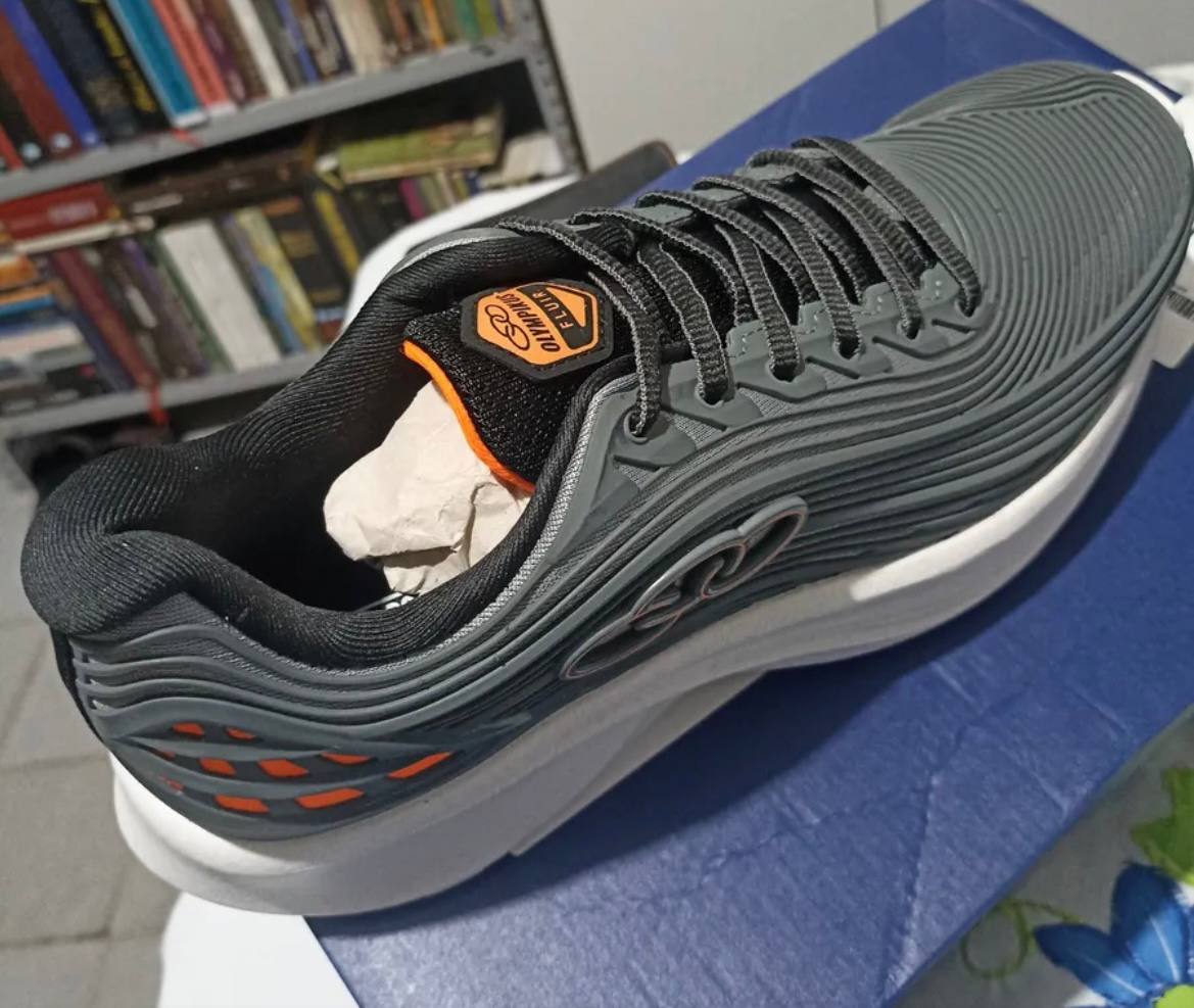 Tênis Masculino Esportivo Fluir Olympikus Chumbo Cinza Escuro Liso 41 Br