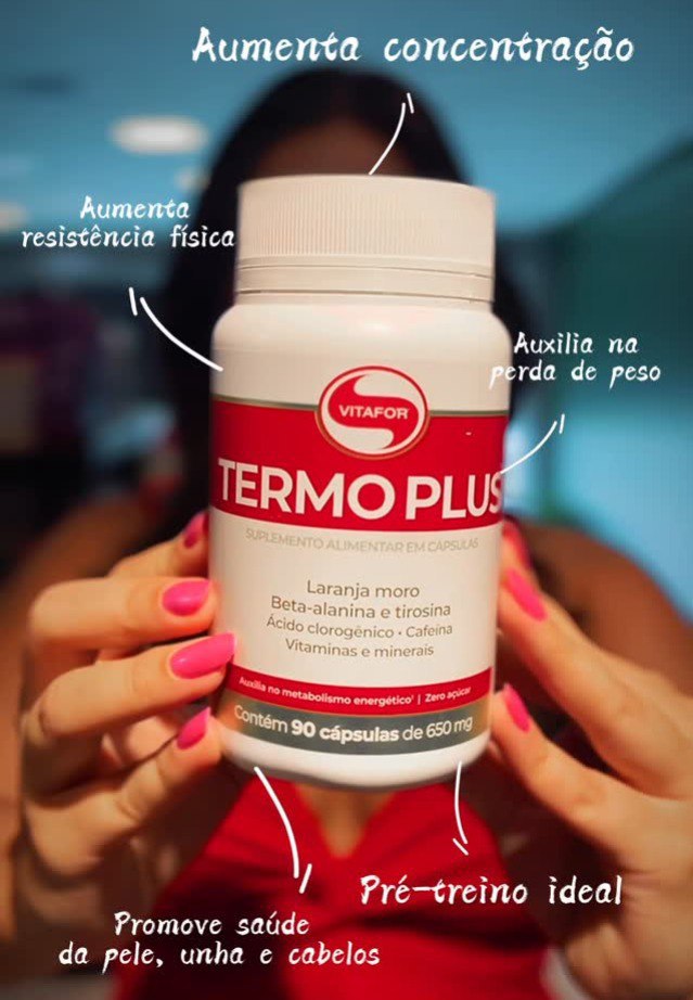Termogênico Termoplus 90 Cápsulas Vitafor Sem Sabor