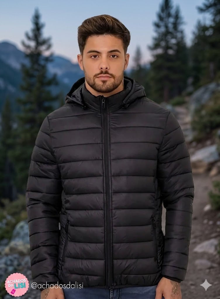 Jaqueta Puffer De Frio Intenso Blusa Impermeável Inverno