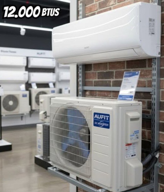 Ar Condicionado Split Hi Wall Inverter Aufit 12.000 Btus Frio 220v R-32