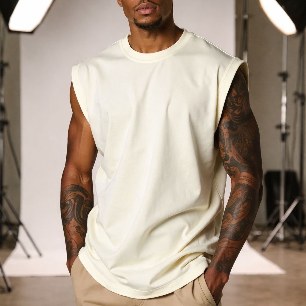 Regata Oversized Masculino Tamanho Grande Básica Lisa