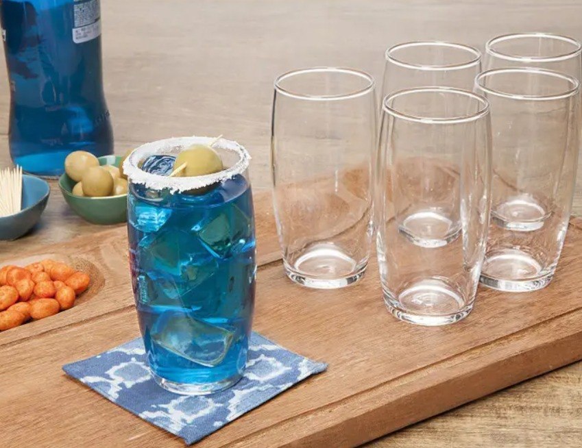 Jogo de Copos de Vidro 300ml 6 Peças Nadir - Oca Long Drink