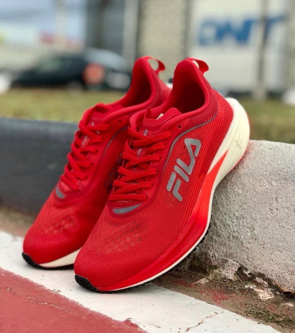 Tênis Fila Kr6 Frame Vermelho E Preto