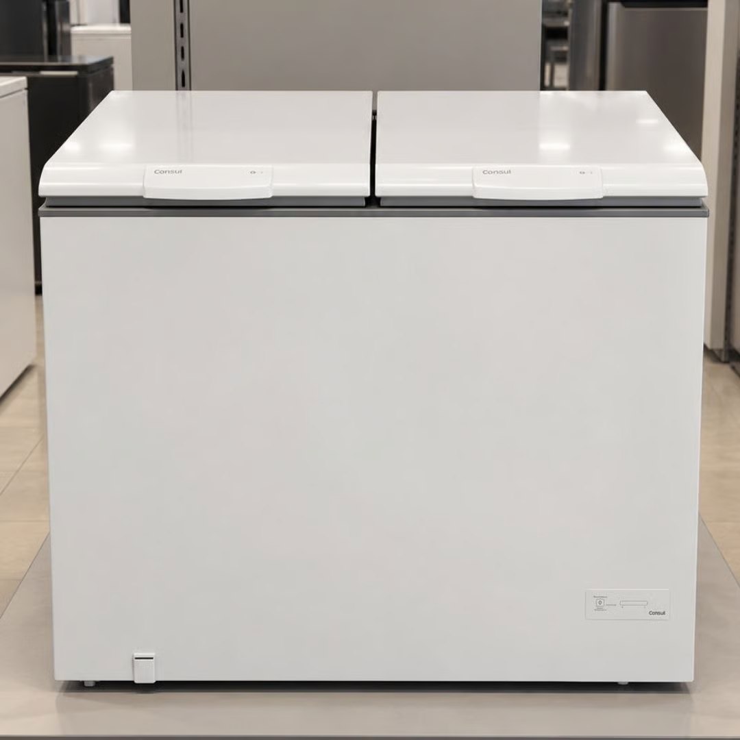 🤓Freezer Horizontal Consul 2 Portas 410 Litros Branco - CHB42MB