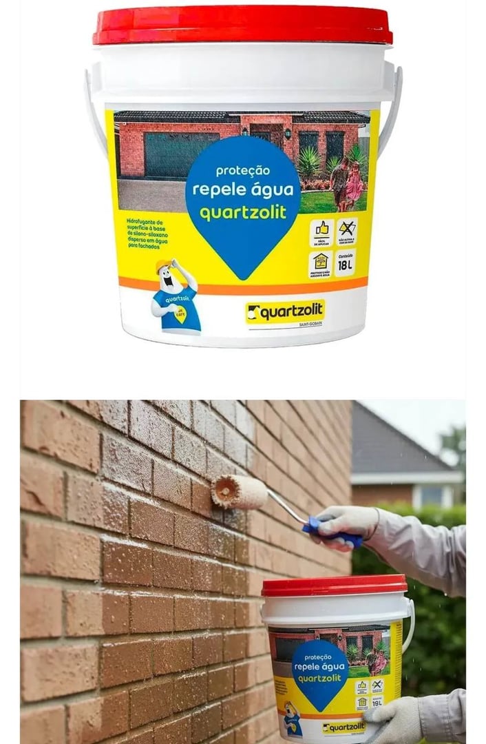 Repele Agua Hidrofugante Quartzolit - Balde 18Litros Cor Incolor
