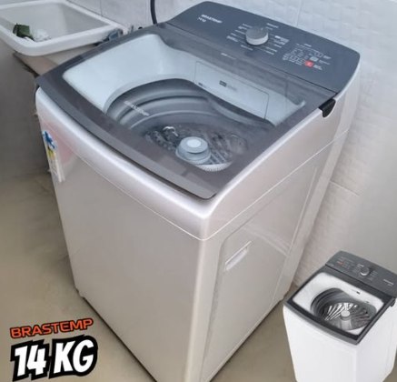 Lavadora de Roupas Brastemp 14kg Cesto Inox 12 Programas de Lavagem Branca BWJ14ABBNA