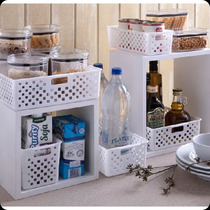 Cesto Organizador Multiuso Quadratta 34x15x9 Cm 890 Paramount