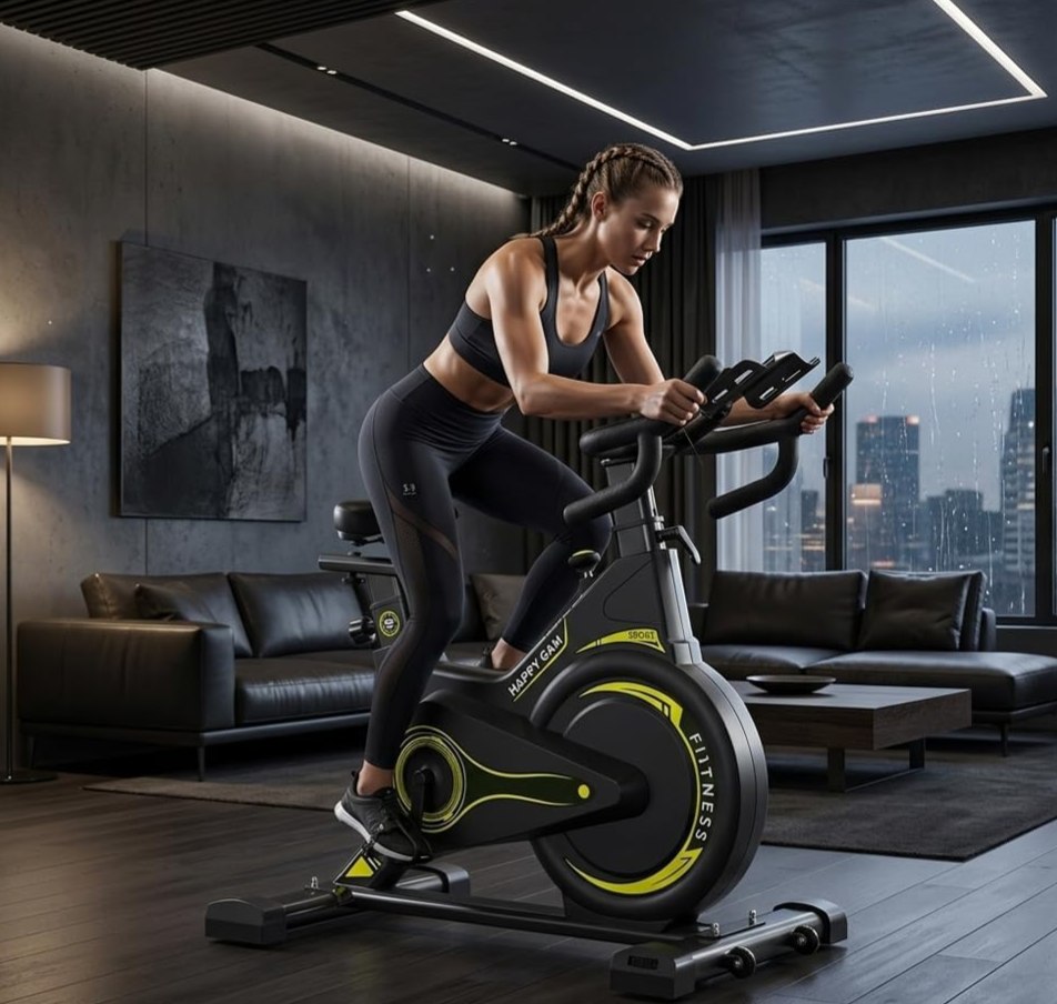 Bicicleta Ergométrica Spinning Wizo Magnética Profissional Inércia 13kg Suporta 150kg Sens...