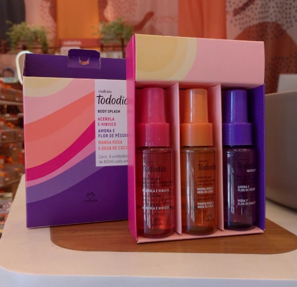 Kit Tododia Body Splash Miniaturas Verão (3 unidades)
