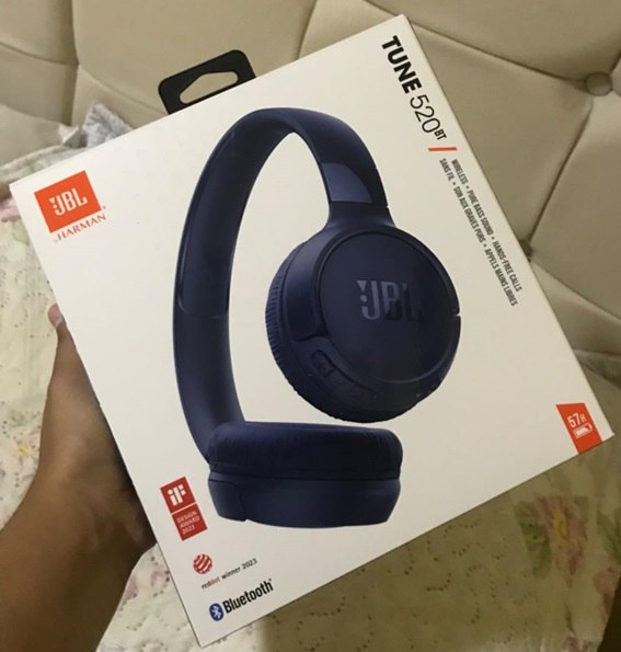 Fone Sem Fio JBL Tune 520BT Bluetooth até 57 horas bateria