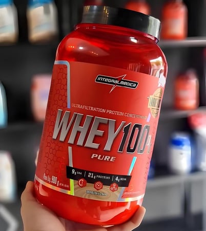 Whey 100% Pure Pote 900g Baunilha Integralmédica Baunilha