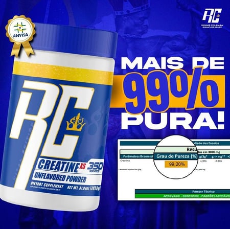 Creatina Original Importada Ronnie Coleman 1kg 100% Pura Natural