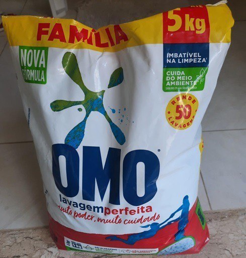 Sabão em Pó OMO Lavagem Perfeita Pacote Família 4Kg