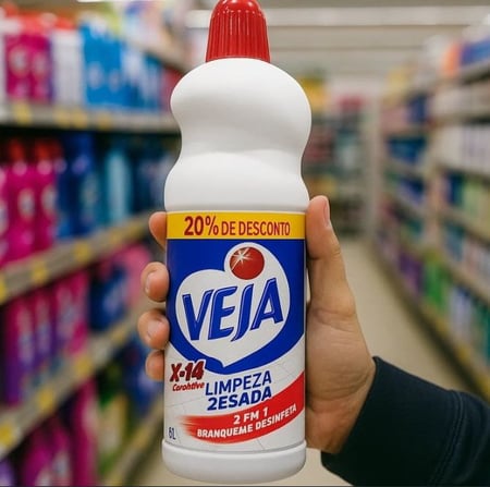 Veja Limpador para Limpeza Pesada Cloro Ativo 2 em 1 - 1L