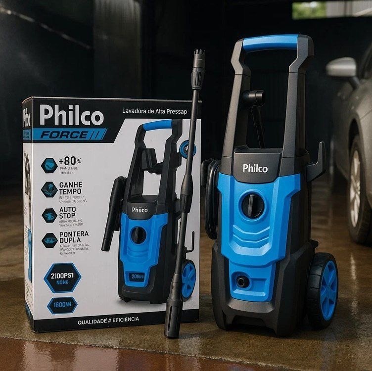 Lavadora de Alta Pressão Philco Force 1800w com 2100psi de Pressão Máxima - 220v