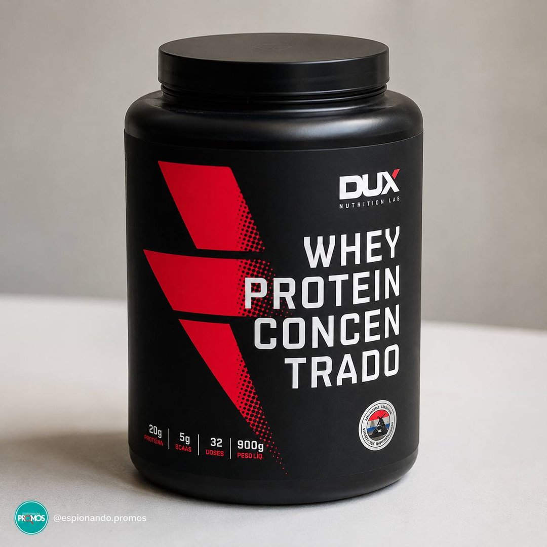Whey Protein Concentrado DUX 900g Sabor Cappuccino