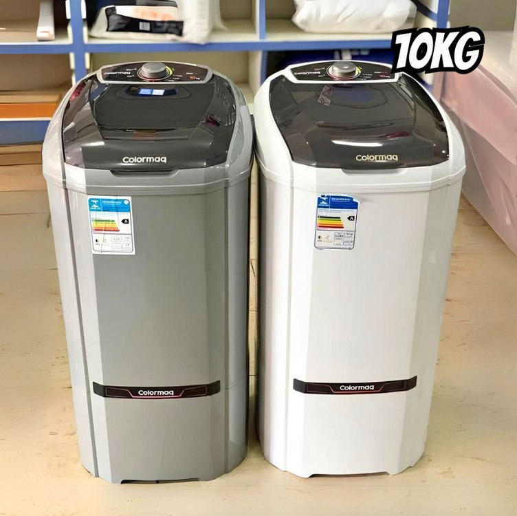 Colormaq Maquina de Lavar Roupa Semi Automatica Tanquinho 10kg LCS10 Branco 127V