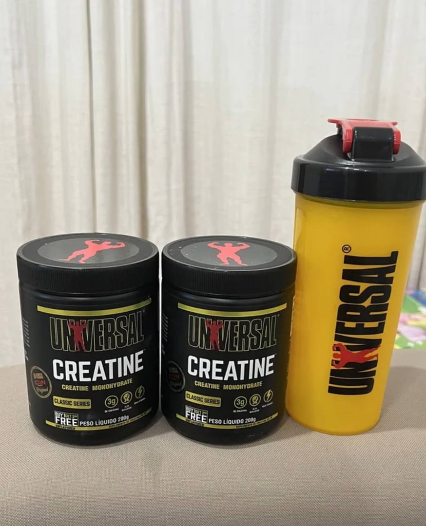 Suplemento Em Pó Creatina Universal Nutrition 200ml + Coqueteleira Universal