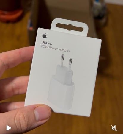Carregador Adaptador Usb-c De 20w Para iPhone Apple Branco - Distribuidor Autorizado