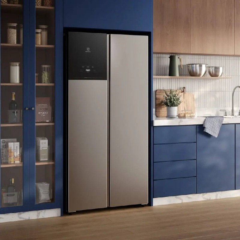 Electrolux Frost-Free Side-by-Side Refrigerator 431L ES40S Dual Voltage-Dual Voltage - Ali...