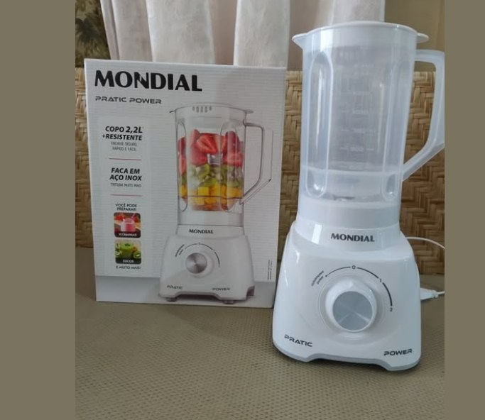 Liquidificador Mondial Pratic Power L-97-W 2 Velocidades + Pulsar 550W Branco