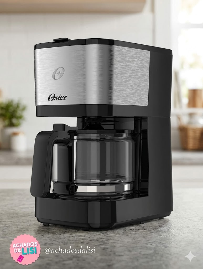 Oster Cafeteira Oster Inox Compacta 0,75L, OCAF300, 220V