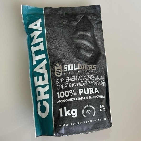 Creatina Monohidratada 1kg 100% Pura Soldiers Nutrition