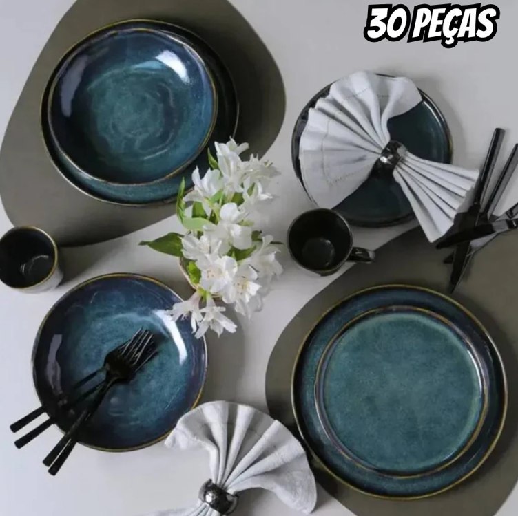 Porto Brasil Aparelho de Jantar 30 peças Bio Oceano