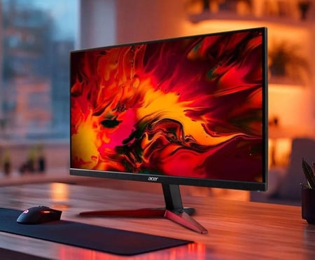 Monitor Acer Gamer Nitro 23.8 Fhd 100 Hz 1 Ms Qg241y Ebii Preto