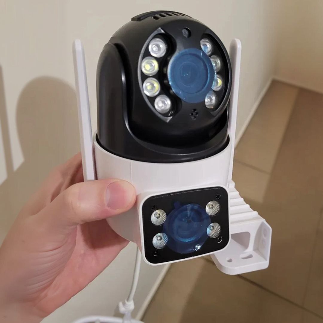 Câmera Segurança Ip Externa Wifi A28 App Icsee Prova Dagua Ip66 Dome Lente Dupla Lentes 2 ...