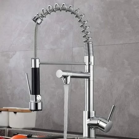 Torneira Para Cozinha Gourmet Misturador Monocomando Munim Pingoo.casa Prata