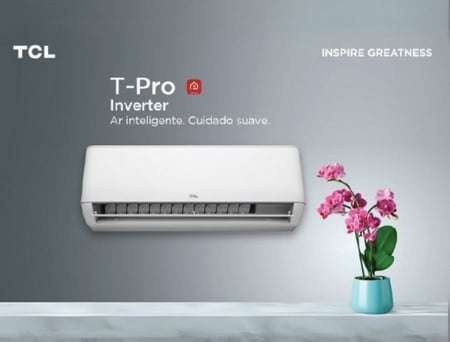 Ar-condicionado Hw Inverter Tcl T-pro 2.0 12.000 R32 Fr Cor Branco