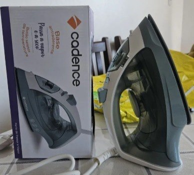 Ferro de Passar Cadence 2 em 1 Spray Vapor Base Antiaderente Cinza - 110v/220v