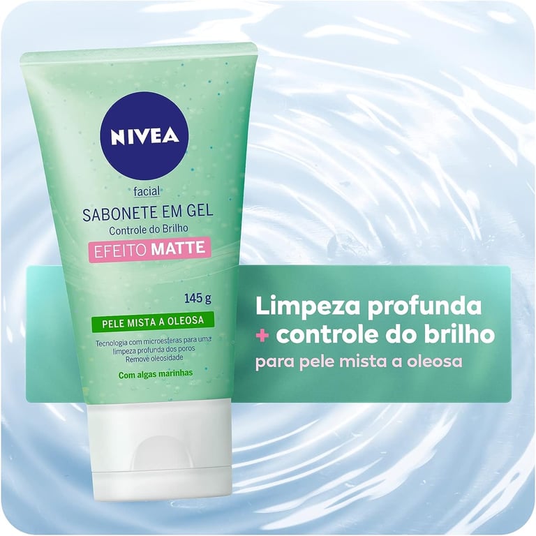 NIVEA Sabonete Facial em Gel Controle do Brilho 145ml - Será se e...