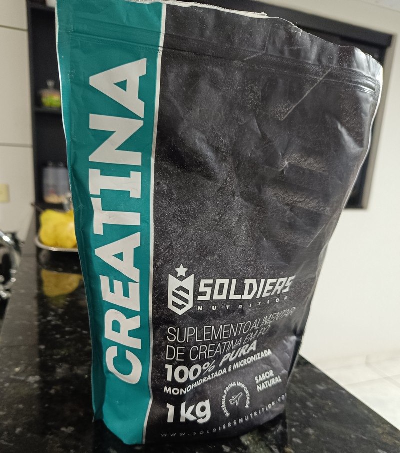 Creatina Monohidratada 1Kg 100% Pura Soldiers Nutrition