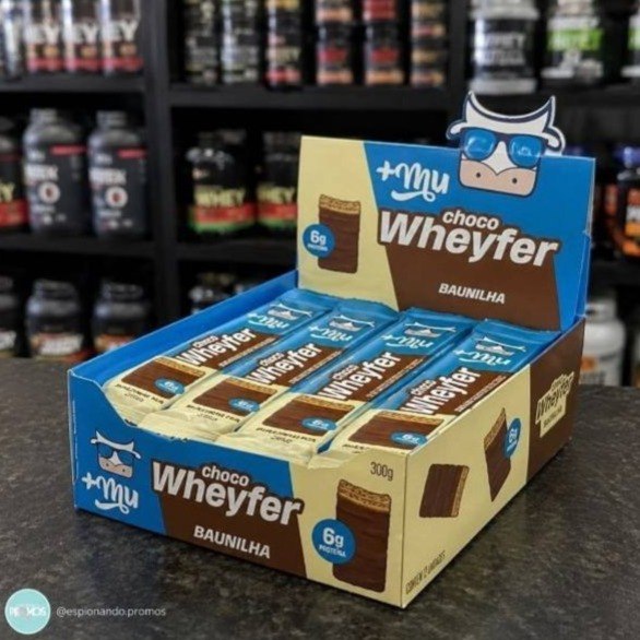 +Mu Chocowheyfer Proteico Sabor Baunilha - 12 unidades - 300g