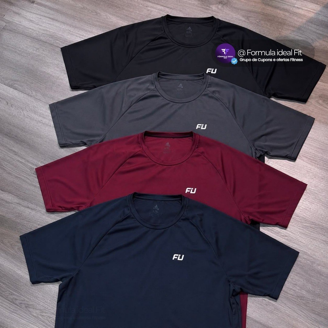 Kit 4 Camisa Fit Treino