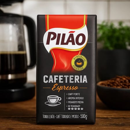 Café Pilão Torrado e Moído Cafeteria Espresso Vácuo 500g