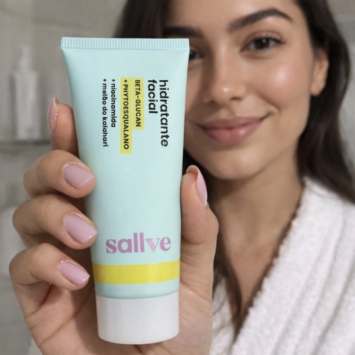 Sallve Hidratante Facial 40G - Beta-Glucan Phytoesqualano