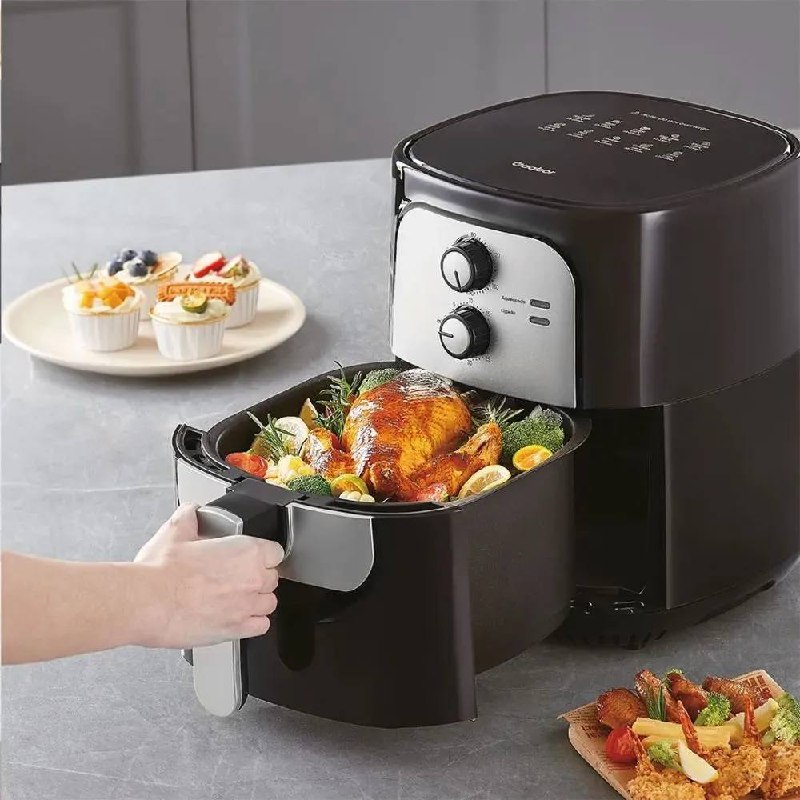 Gaabor Air Fryer 5,5L Elétrica Sem Óleo Jumbo Family 1400W Vintage AF65M01A