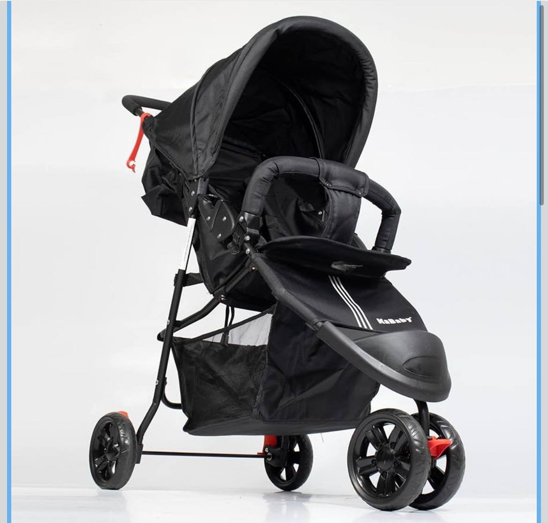 Carrinho De Bebê EasyGo Com Cesto 3 Rodas Passeio Até 15kgs - KaBaby