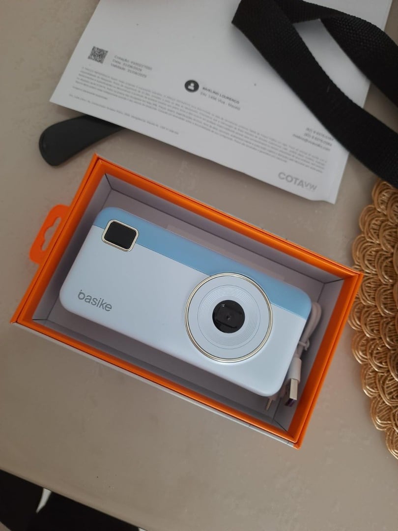 Power Bank 30000mAh, Basike Carregador Portátil com Cabo(Preto)