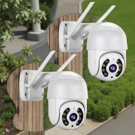 Kit 2câmera Ip Icsee Prova D'água Infravermelho Externa Wifi - Bahrein