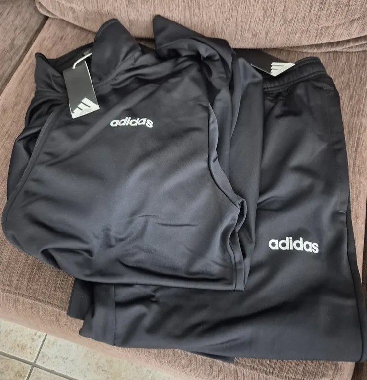 Agasalho Adidas Tr Linear Jaqueta e Calça Preto - Tam. G