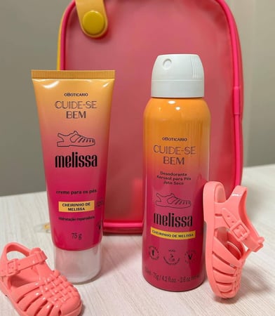 Combo Melissa: Creme Para Os Pés 75g + Desodorante