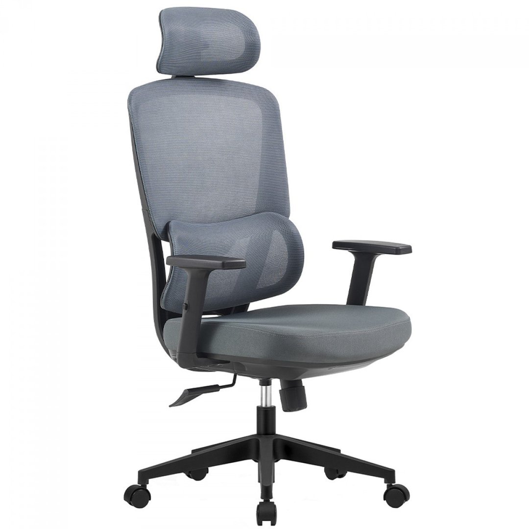 Cadeira Dr. Office Work Pro Mesh 2D Reclinável Cinza | Terabyte