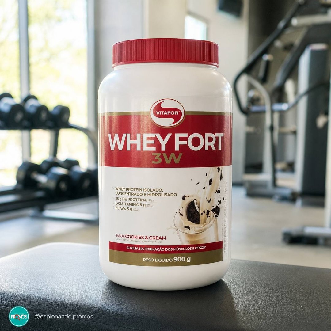Vitafor - Whey Fort 3W - 900g - Cookies n' Cream