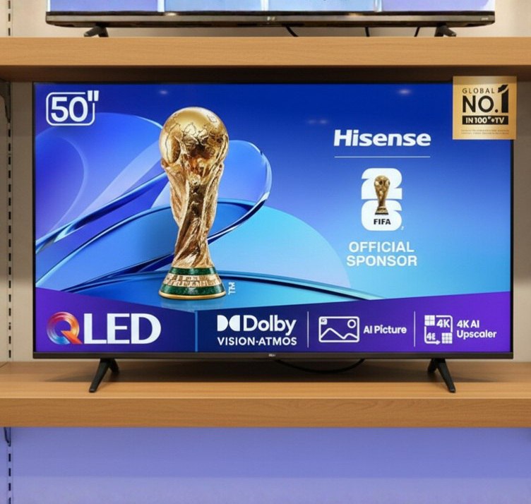 🤓Hisense Smart TV UHD 4K QLED 50" Polegadas 50Q6QV com HDR10+, Dolby Atmos, Sports Mode, ...